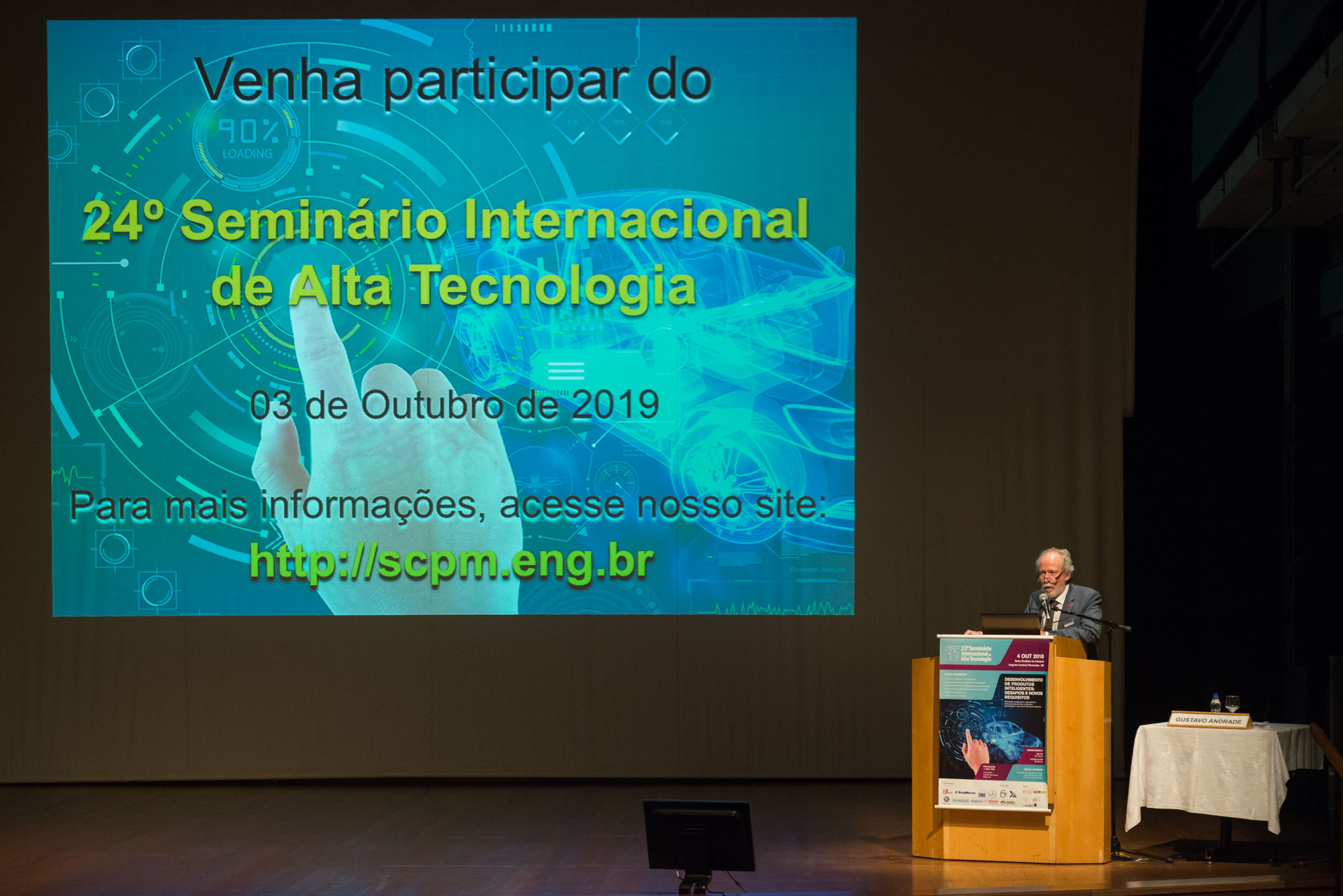 Prof. Klaus Schützer habla em el 23º Seminário de Alta Tecnología