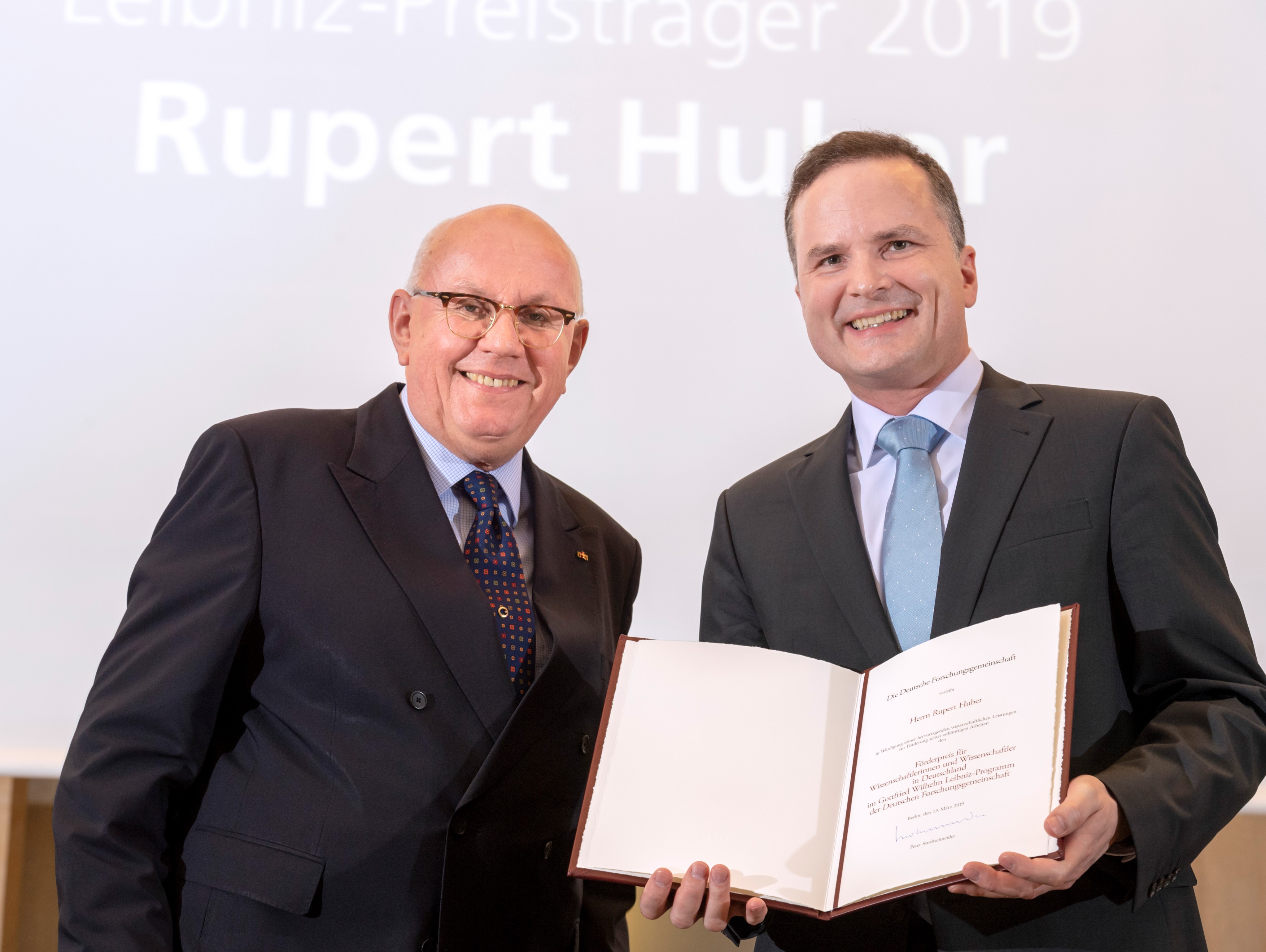 Preisverleihung an Prof. Dr. Rupert Huber