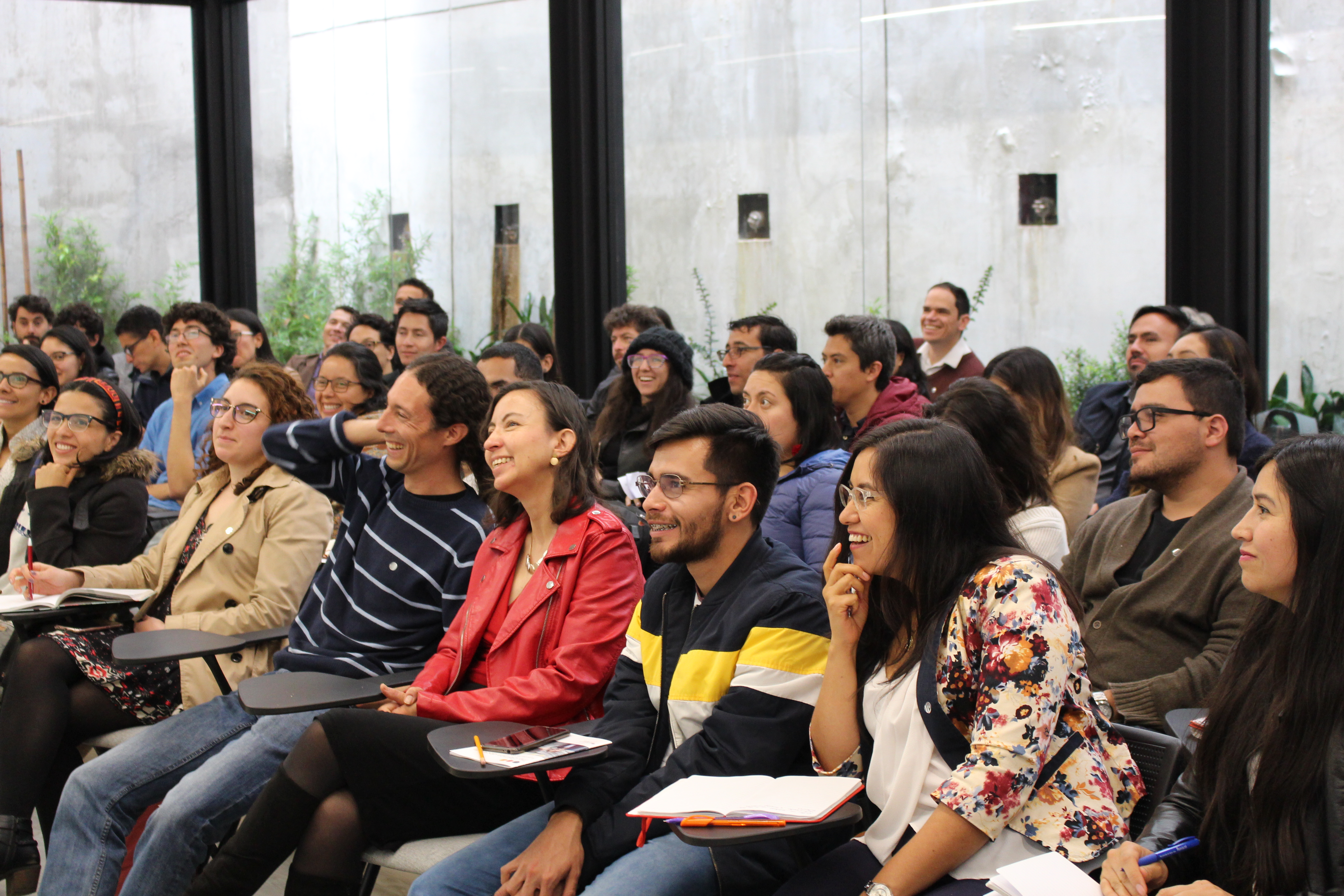 Colombian researchers interested in doctoral or postdoctoral research attended the workshop in Bogotá