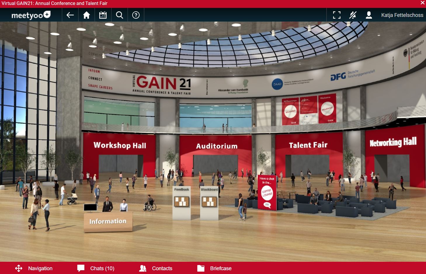 Entrance to the virtual GAIN21 conference