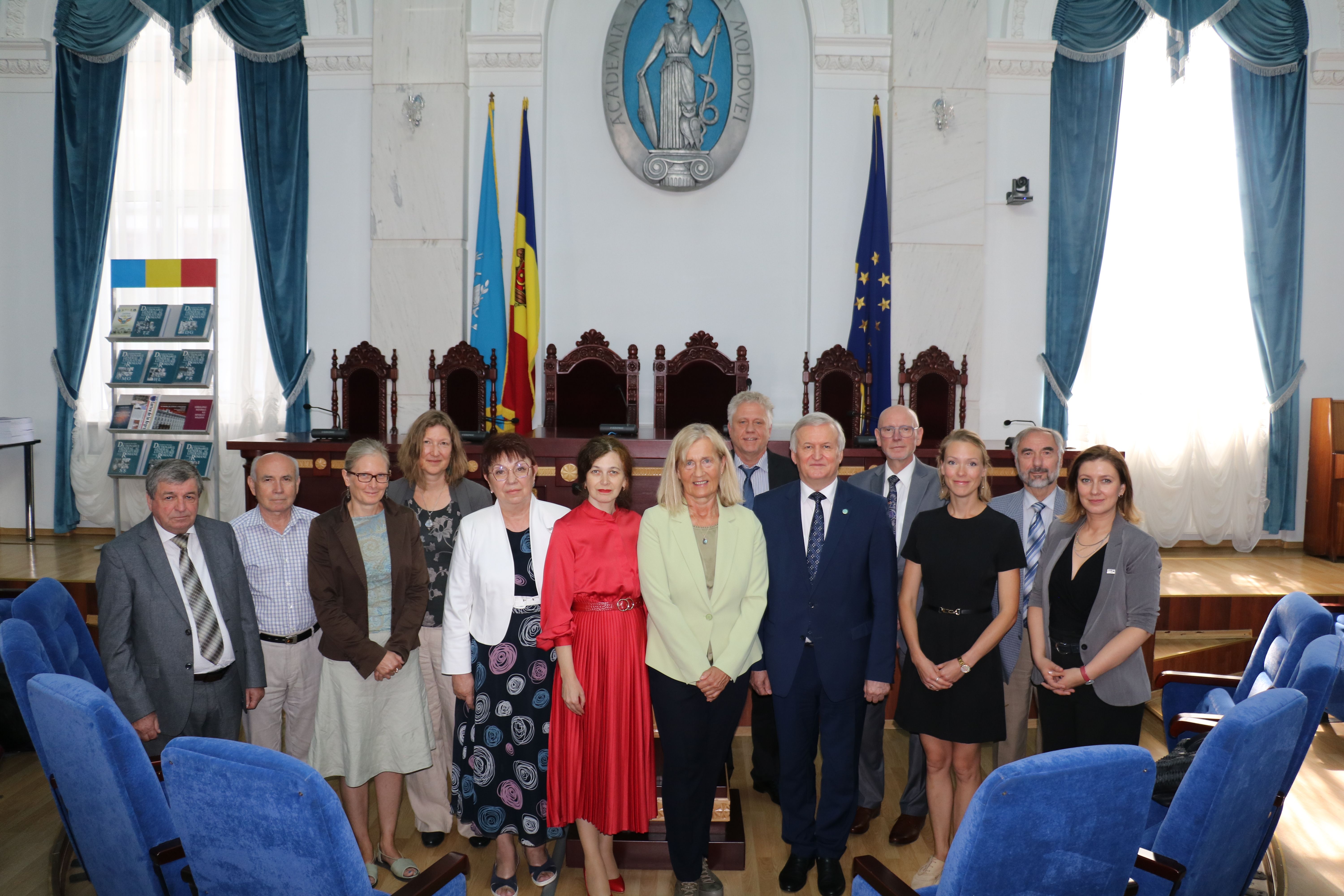 Besuch der deutschen Delegation bei der moldauischen Akademie der Wissenschaften