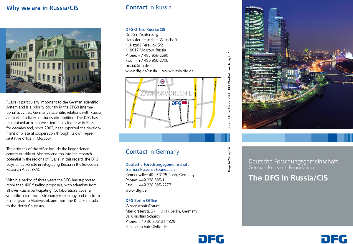 DFG Flyer Russland