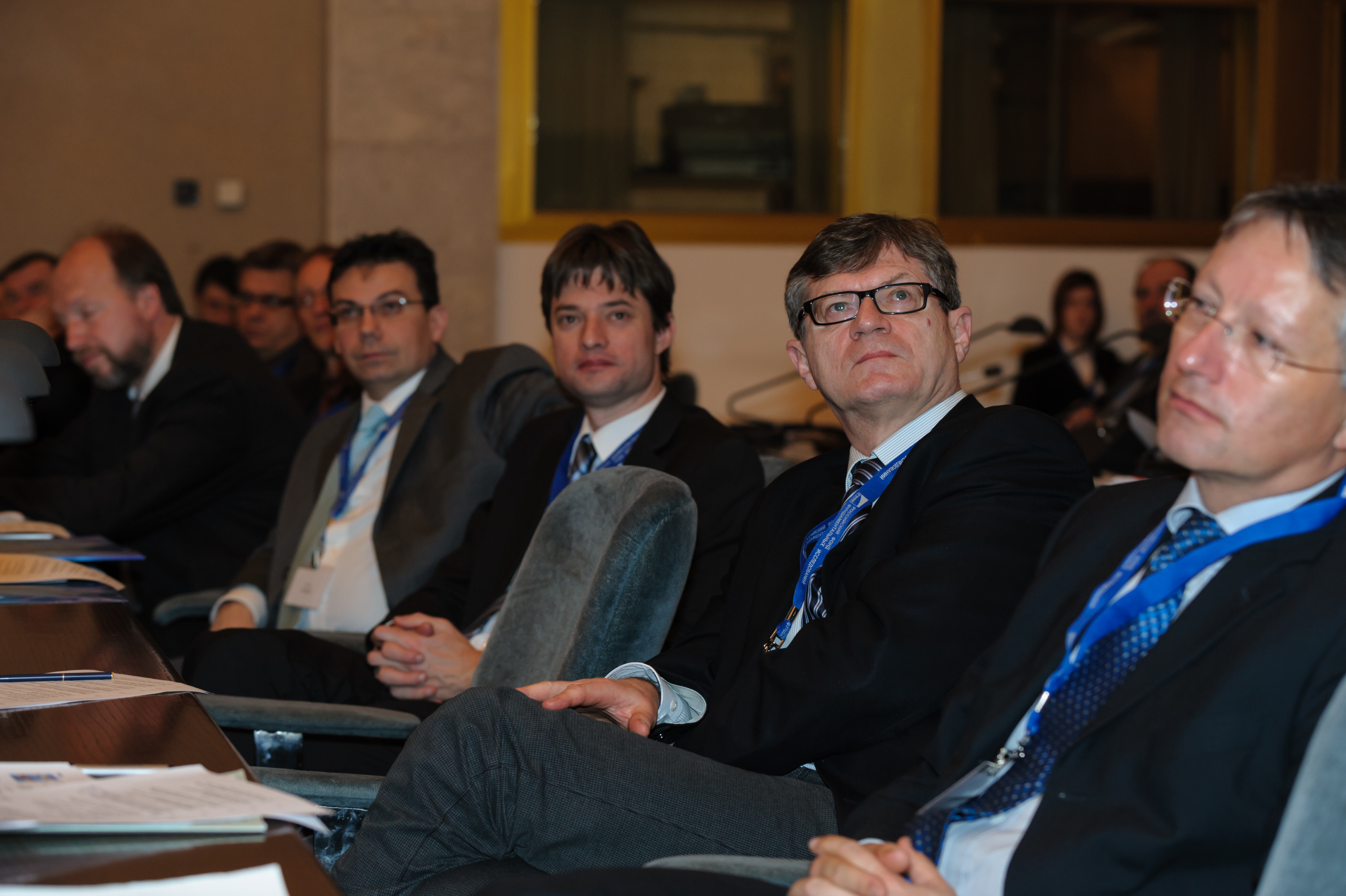 L to R: Prof. F. Hauke (University of Erlangen-Nürnberg), M. Lentze (DFG), Prof. K. D. Weiss (University of Regensburg), K. Wehrberger (DFG)