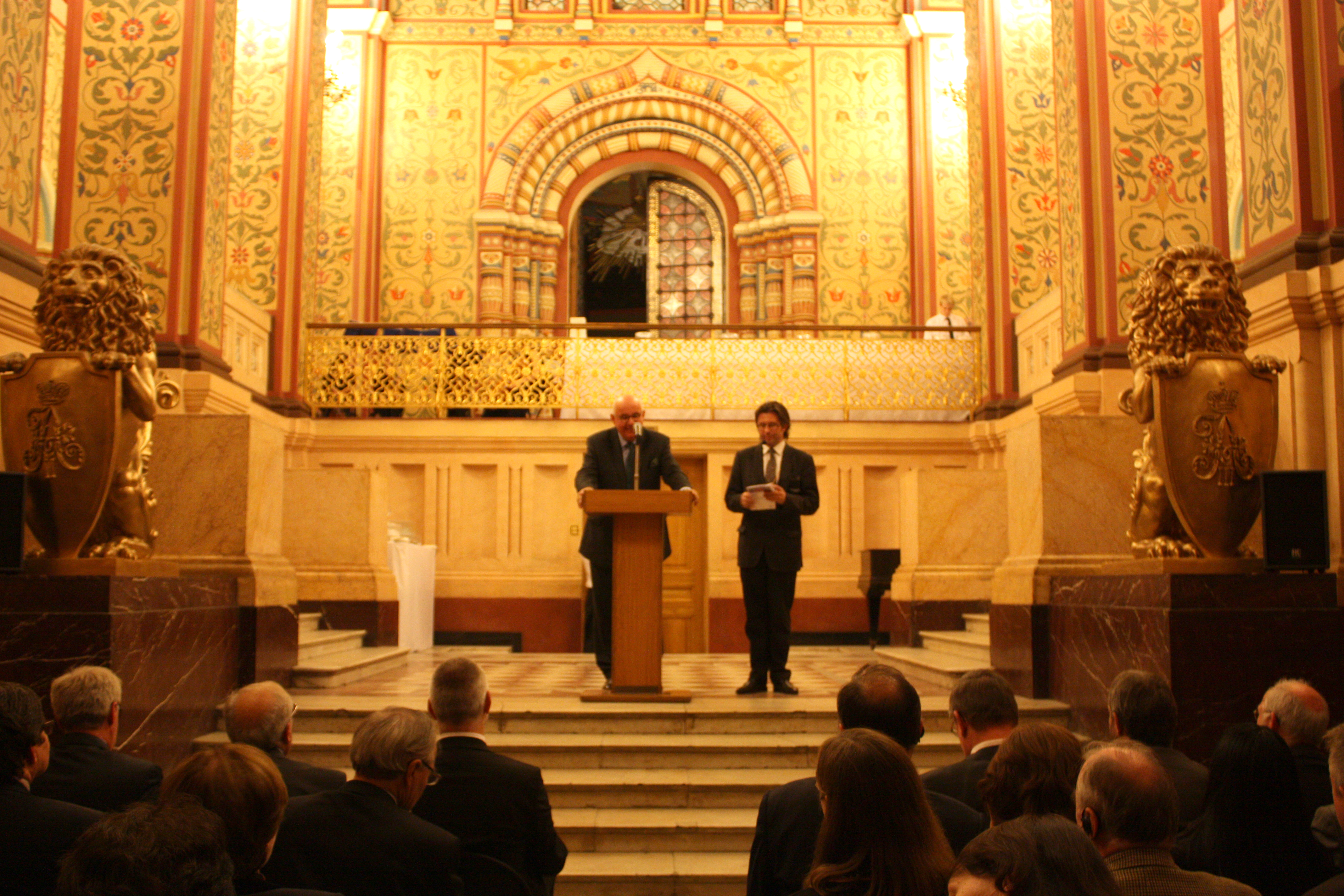 DFG President Professor Peter Strohschneider gave a special address in the parade vestibule of the State Historical Museum in Moscow