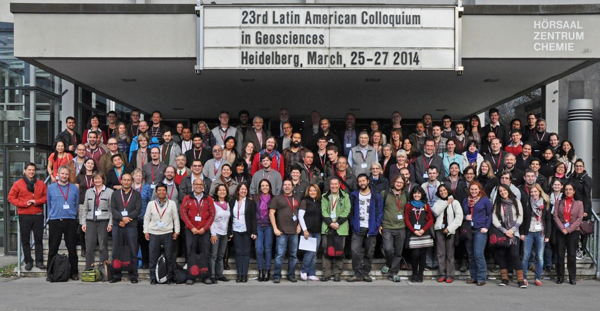 Participantes do 23° Colóquio Latino-Americano de Geociências, na Universidade de Heidelberg