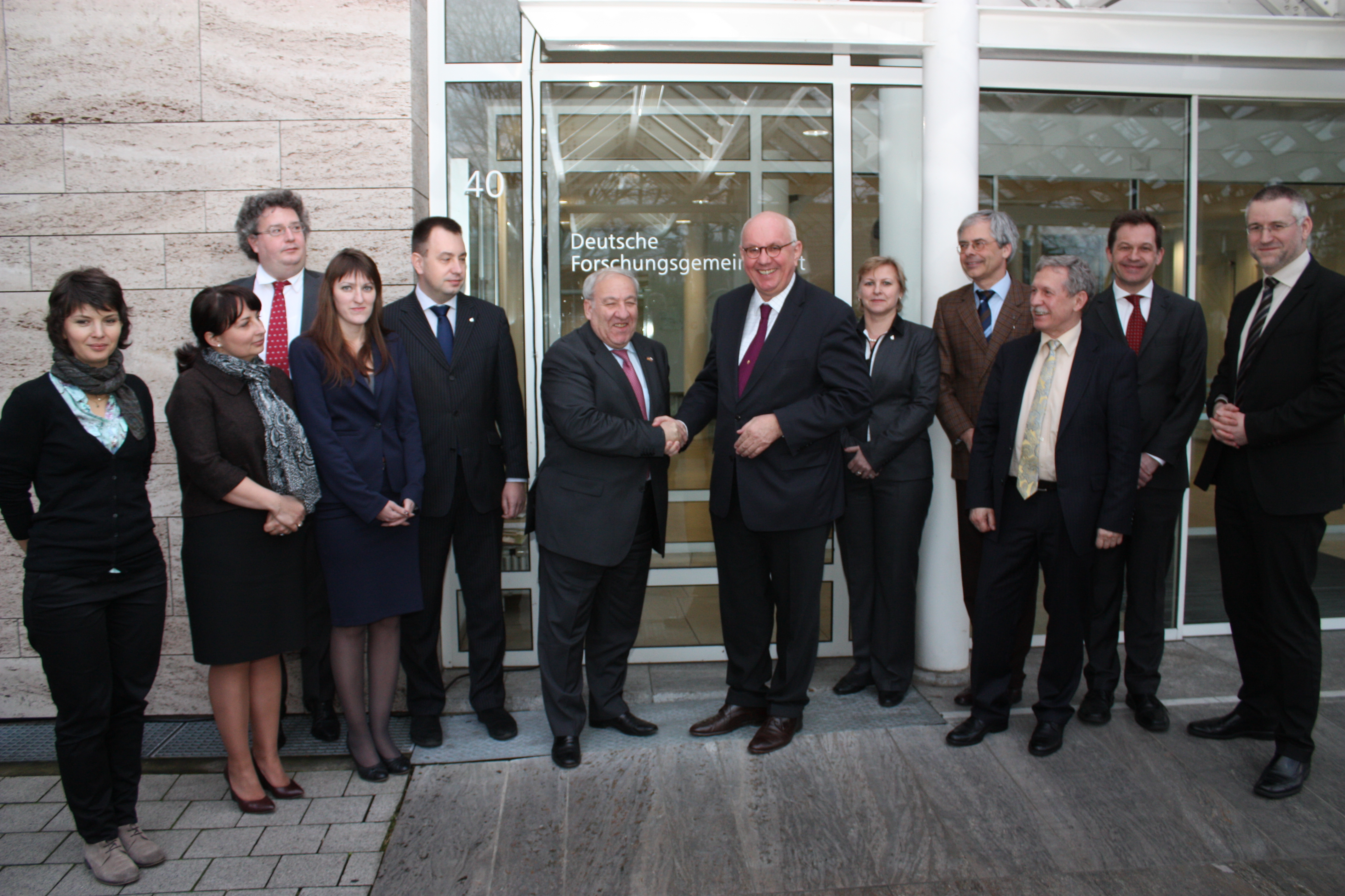 RGNF-Delegation zu Gast in der DFG-Geschäftsstelle. Bonn, Februar 2014