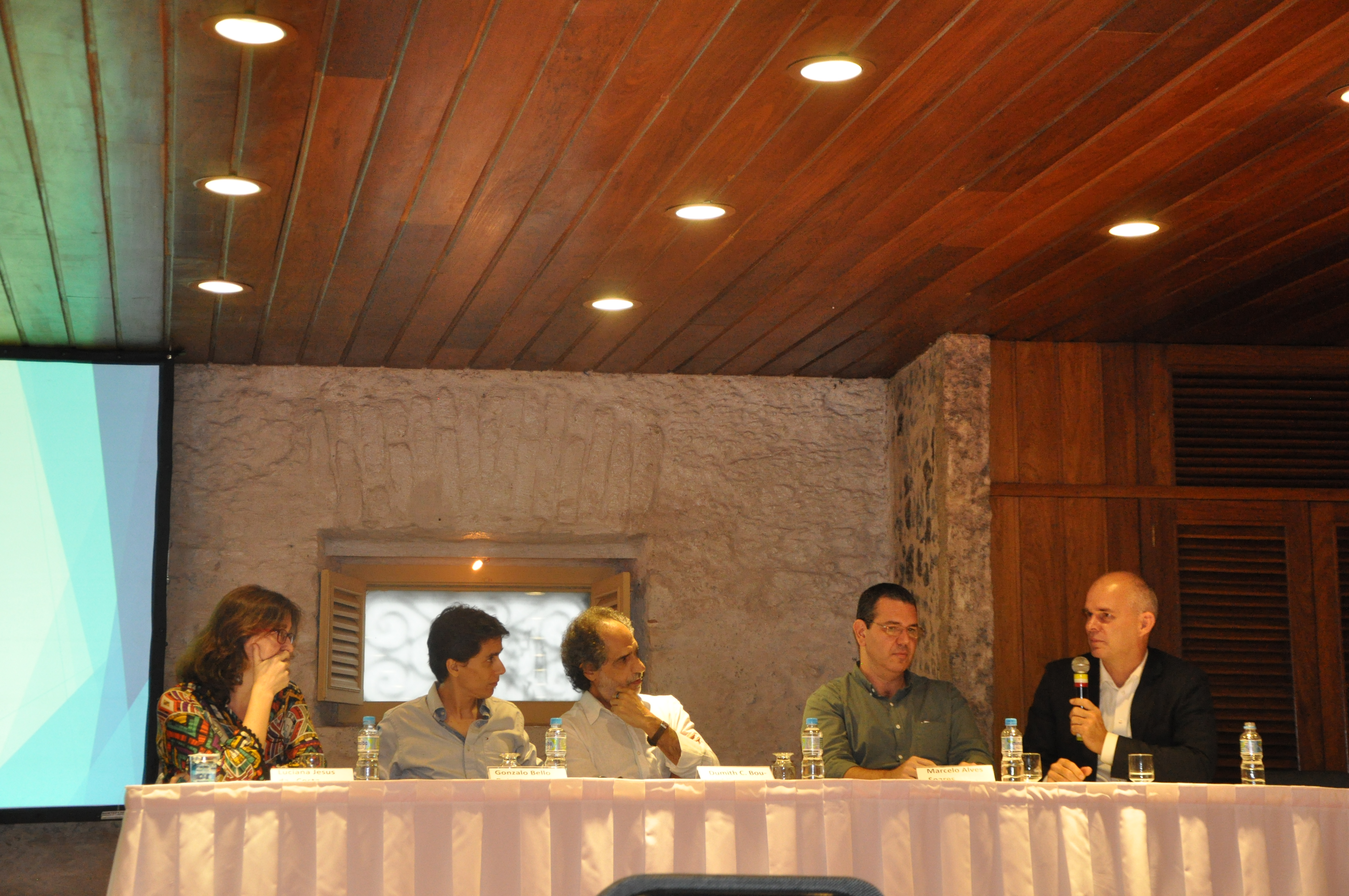 Panel discussion during the Leibniz Lecture in Rio de Janeiro