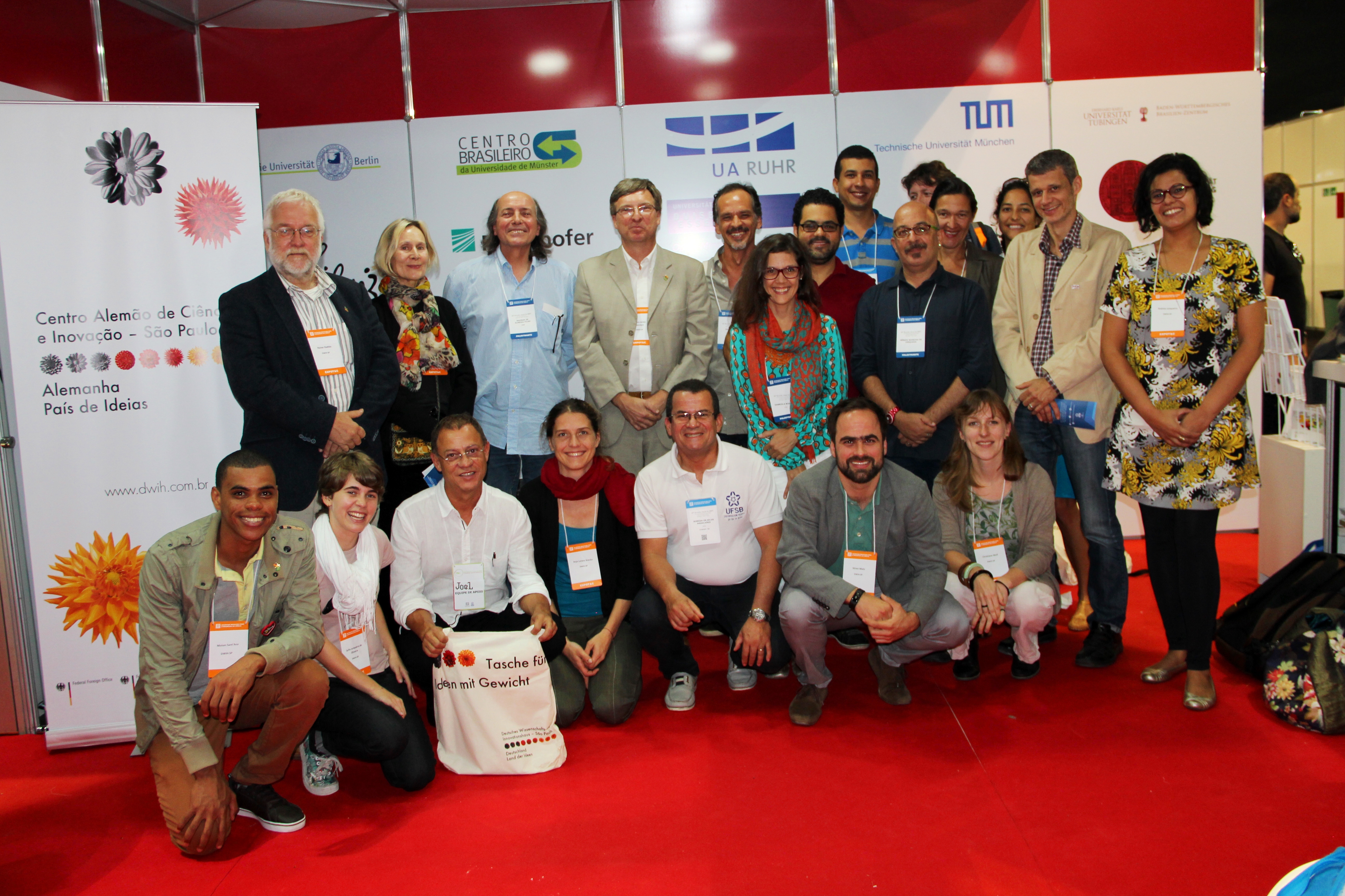 The German delegation at the 68th annual meeting of the SBPC in Porto Seguro