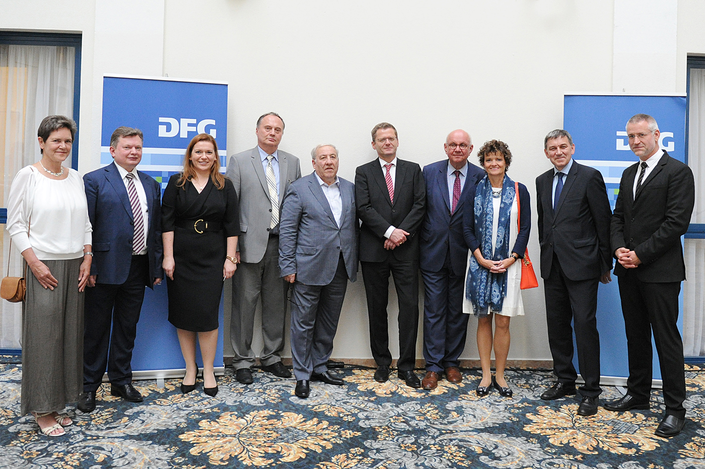 Делегация DFG с представителями РФФИ, РНФ и Посольства Германии