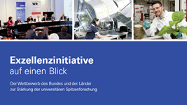 Cover Broschüre "Exzellenzinitiative auf einen Blick"