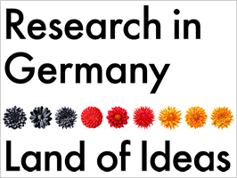 Logo: Internationales Forschungsmarketing - "Research in Germany"