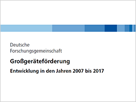 Cover: Großgeräteförderung - Entwicklung in den Jahren 2007 bis 2017