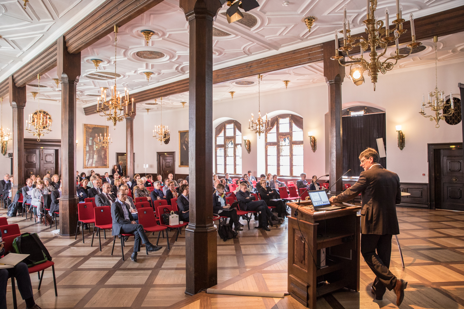Sessions in the Imperial Room of Freiburg’s Historical Merchants’ Hall