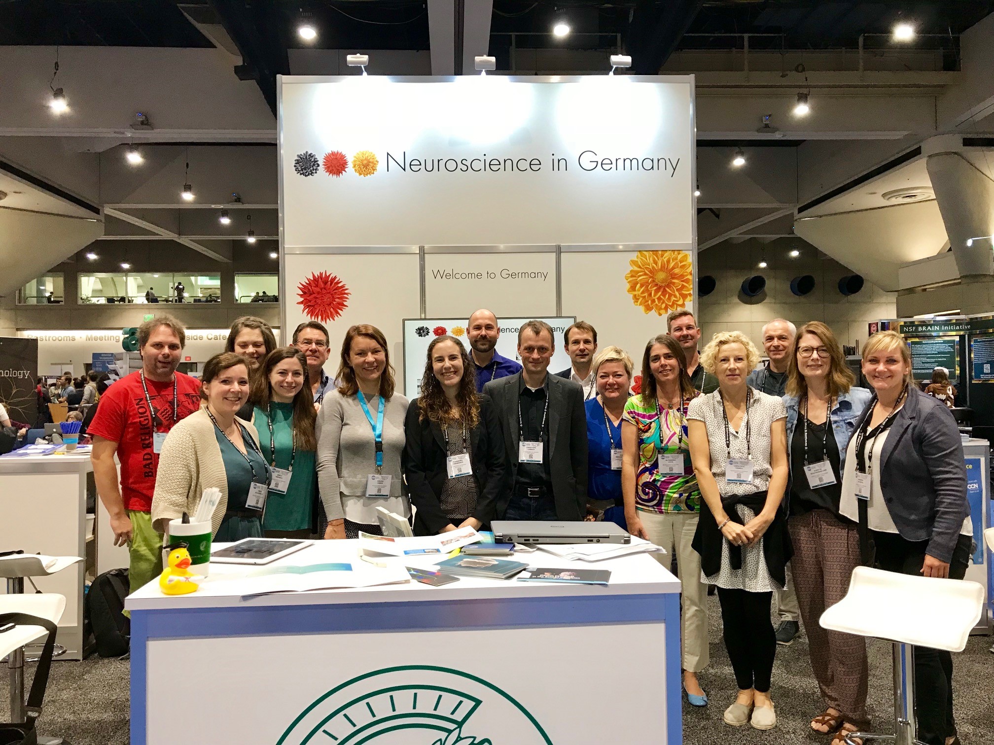 Joint “Research in Germany” booth at the annual meeting of the SfN 2018