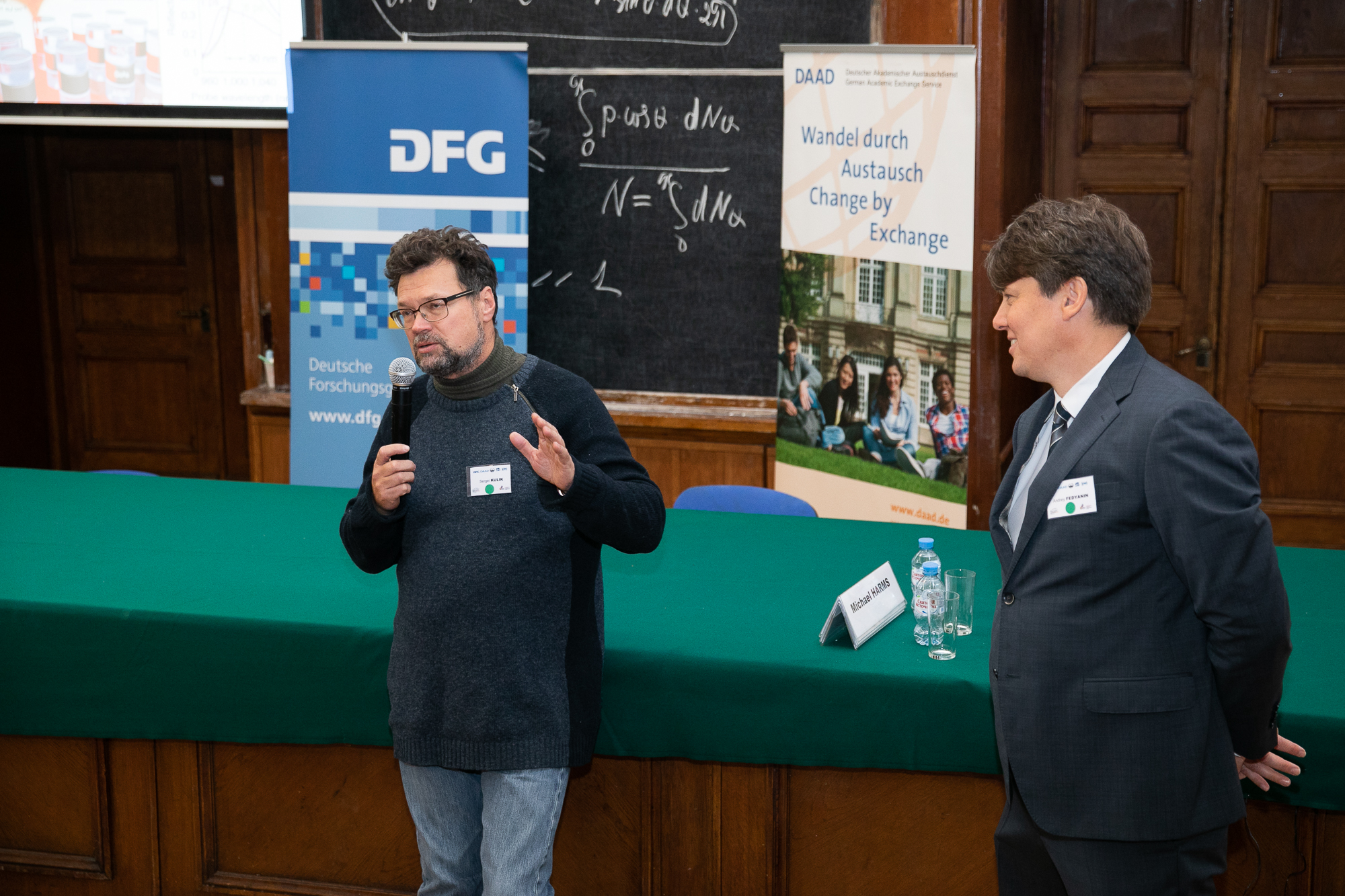 From left: Sergey Kulik and Andrey Fedyanin (Moscow State University)