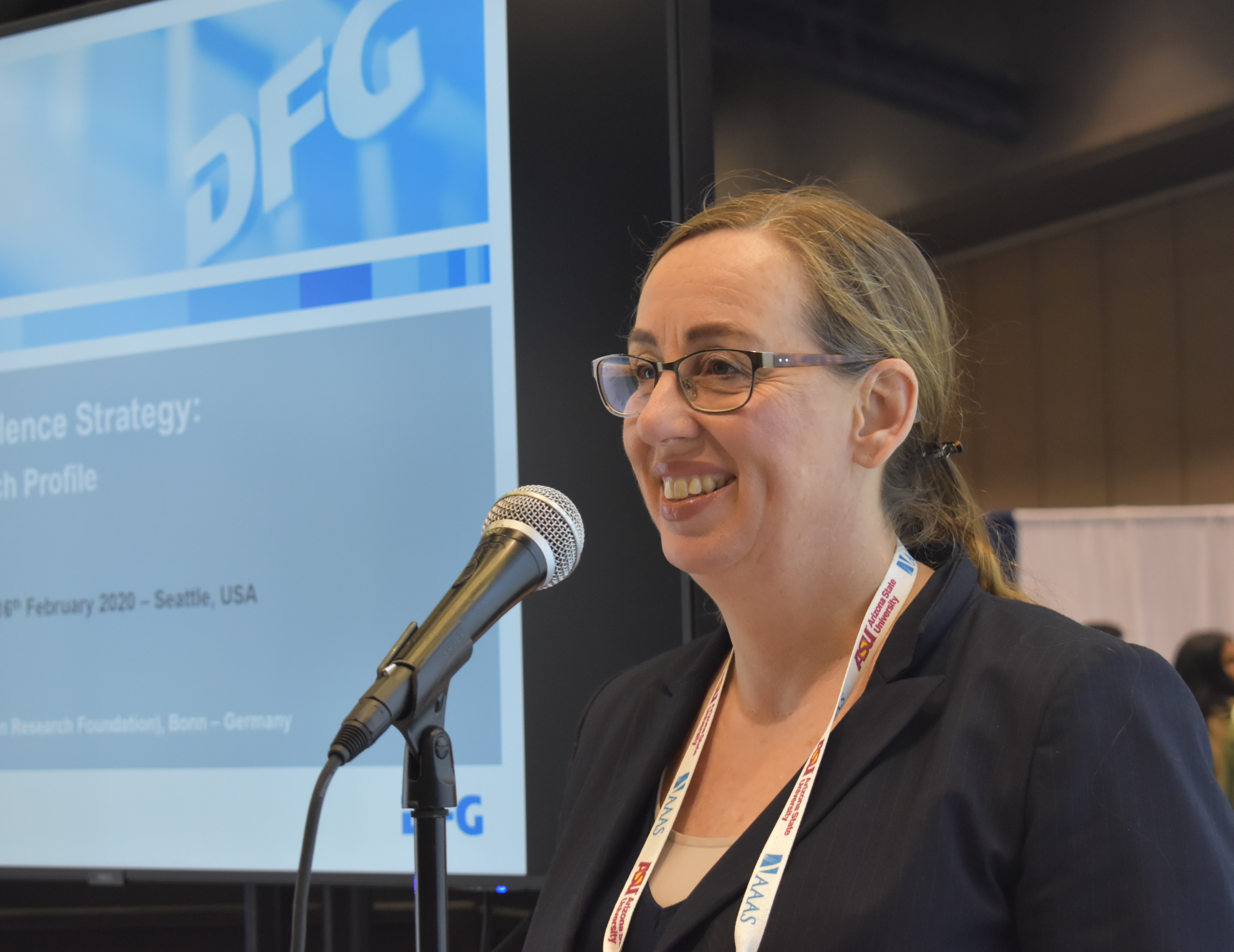 Dr. Ulrike Eickhoff, Leiterin der Abteilung für koordinierte Programme und Infrastruktur bei der DFG