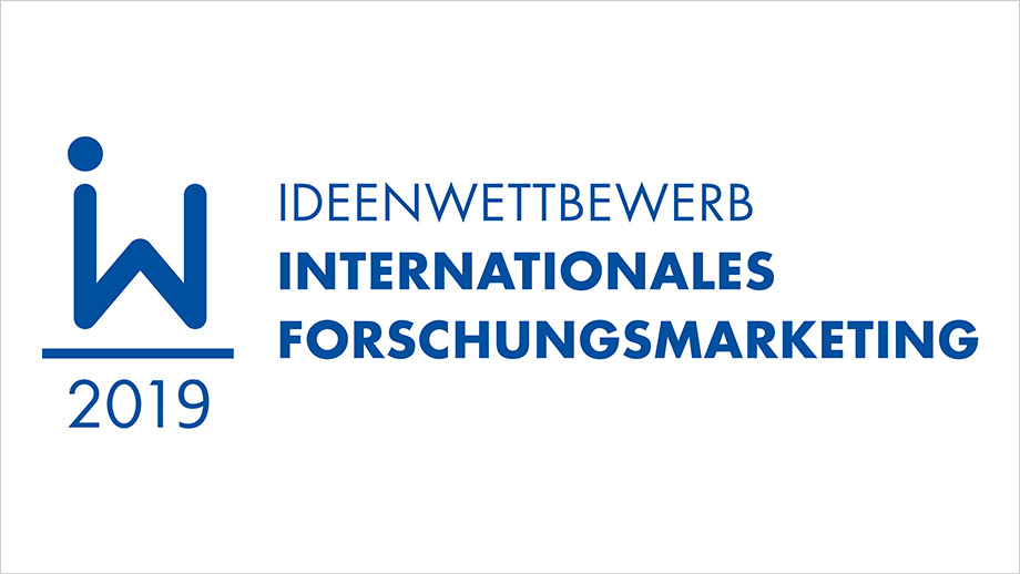 Logo des Ideenwettbewerbs Internationales Forschungsmarketing 2019
