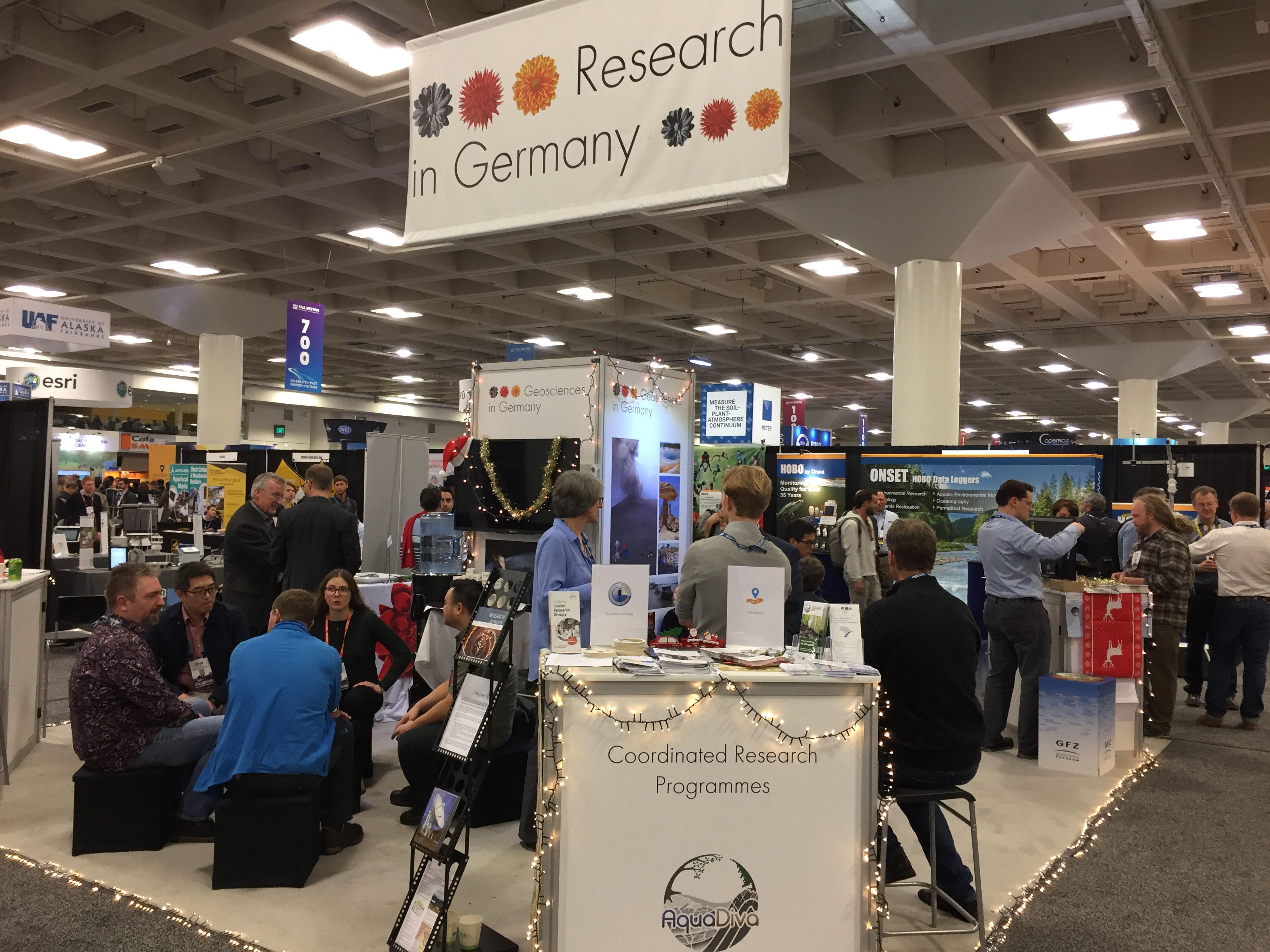 “Research in Germany” exhibition booth at the Fall Meeting of the American Geophysical Union 2019
