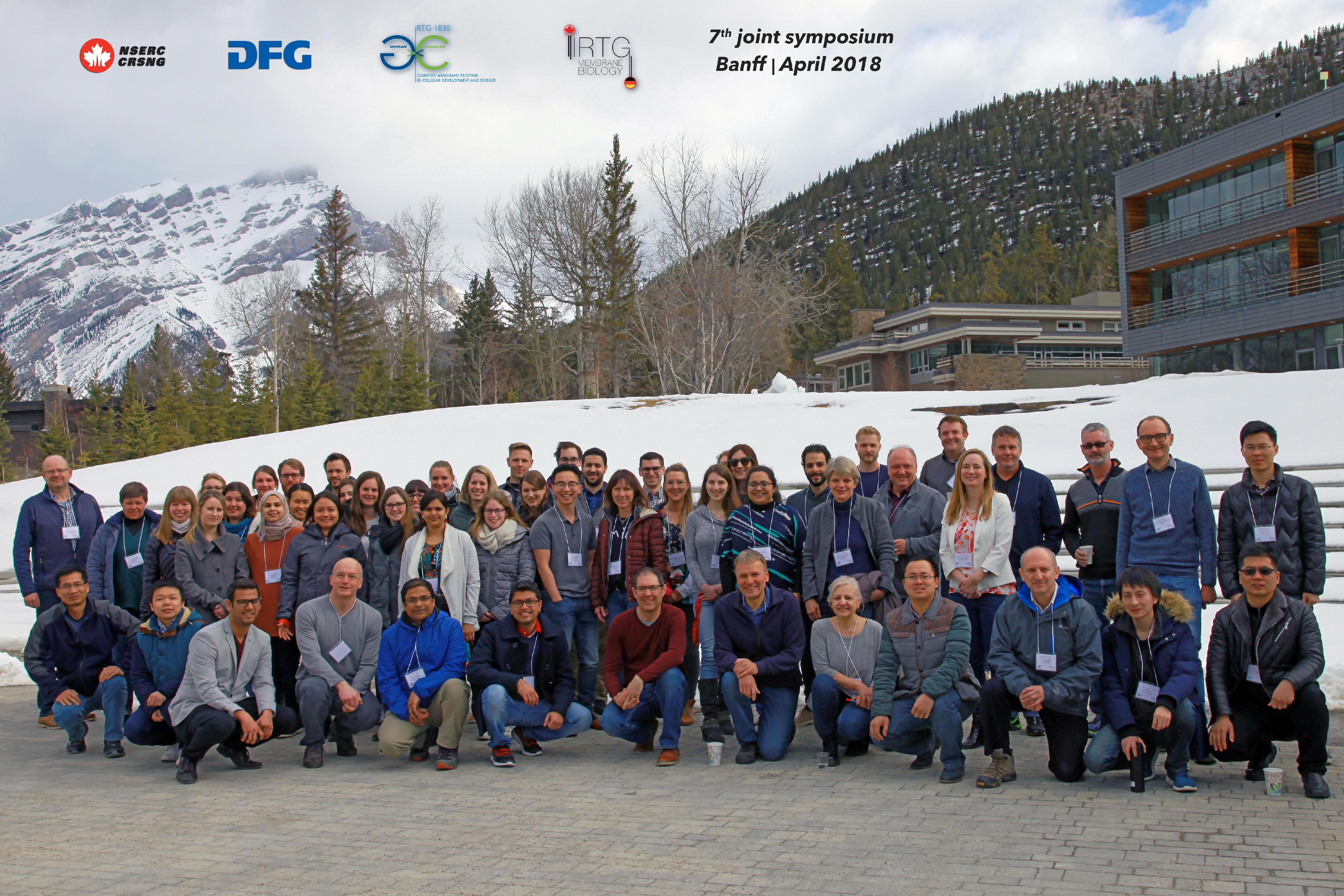 German and Canadian Members of IRTG 1830 at the 7th Joint Symposium, April 2018, in Banff