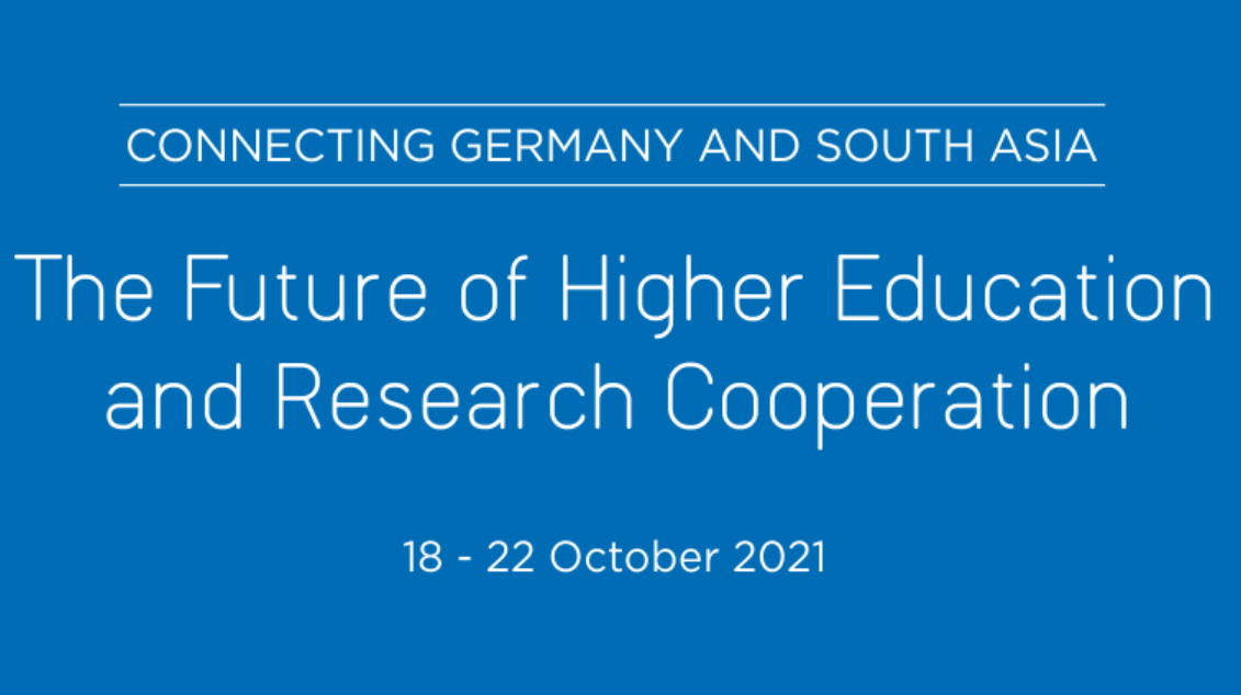 Banner. India as a partner country for German universities – Conference “Connecting Germany and South Asia”