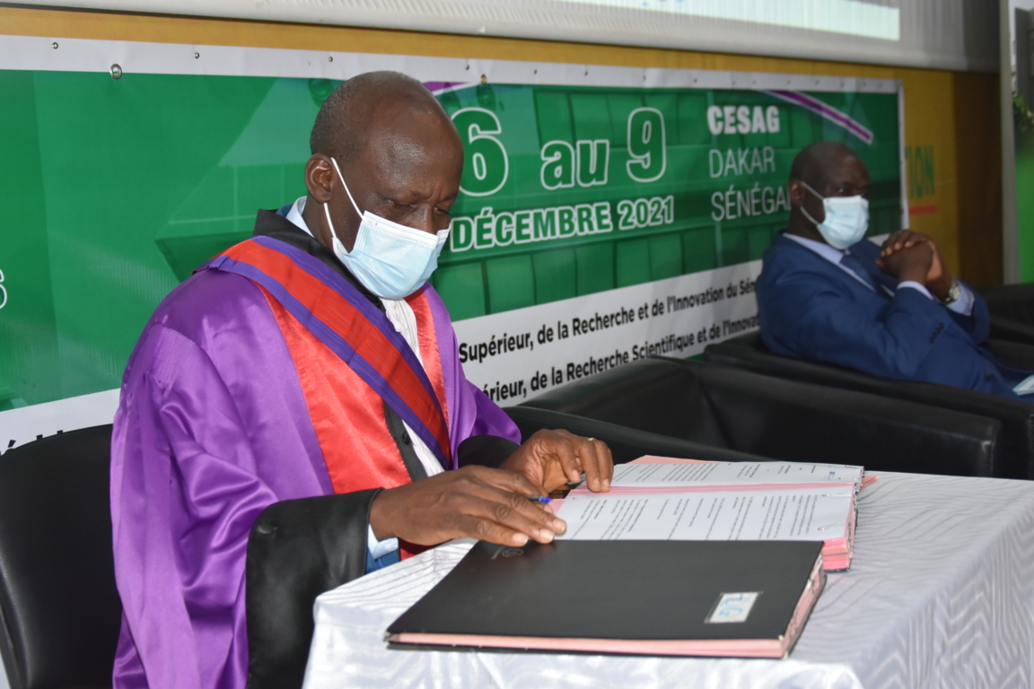 Prof. Abou Napon signing the MoU