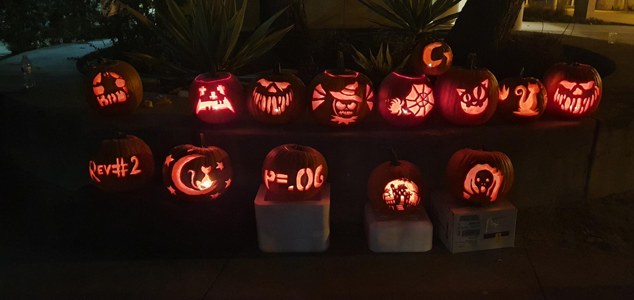Pumpkin carving for Halloween with two contributions from Tzaridis*