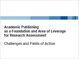 Cover Position Paper "Academic Publishing as a Foundation and Area of Leverage for Research Assessment"