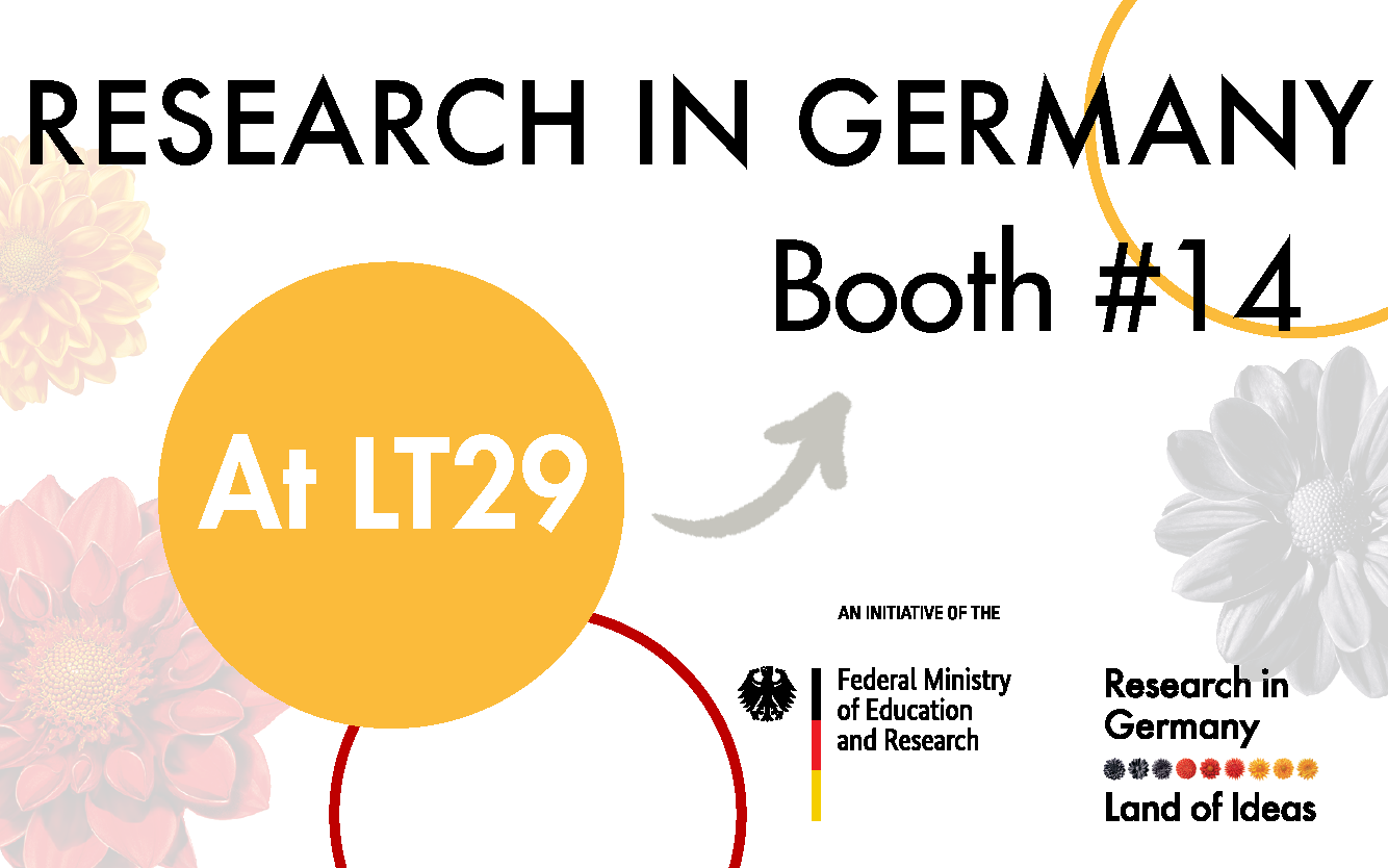 Logo: „Research in Germany“ auf der 29th International Conference on Low Temperature Physics (LT29) 2022