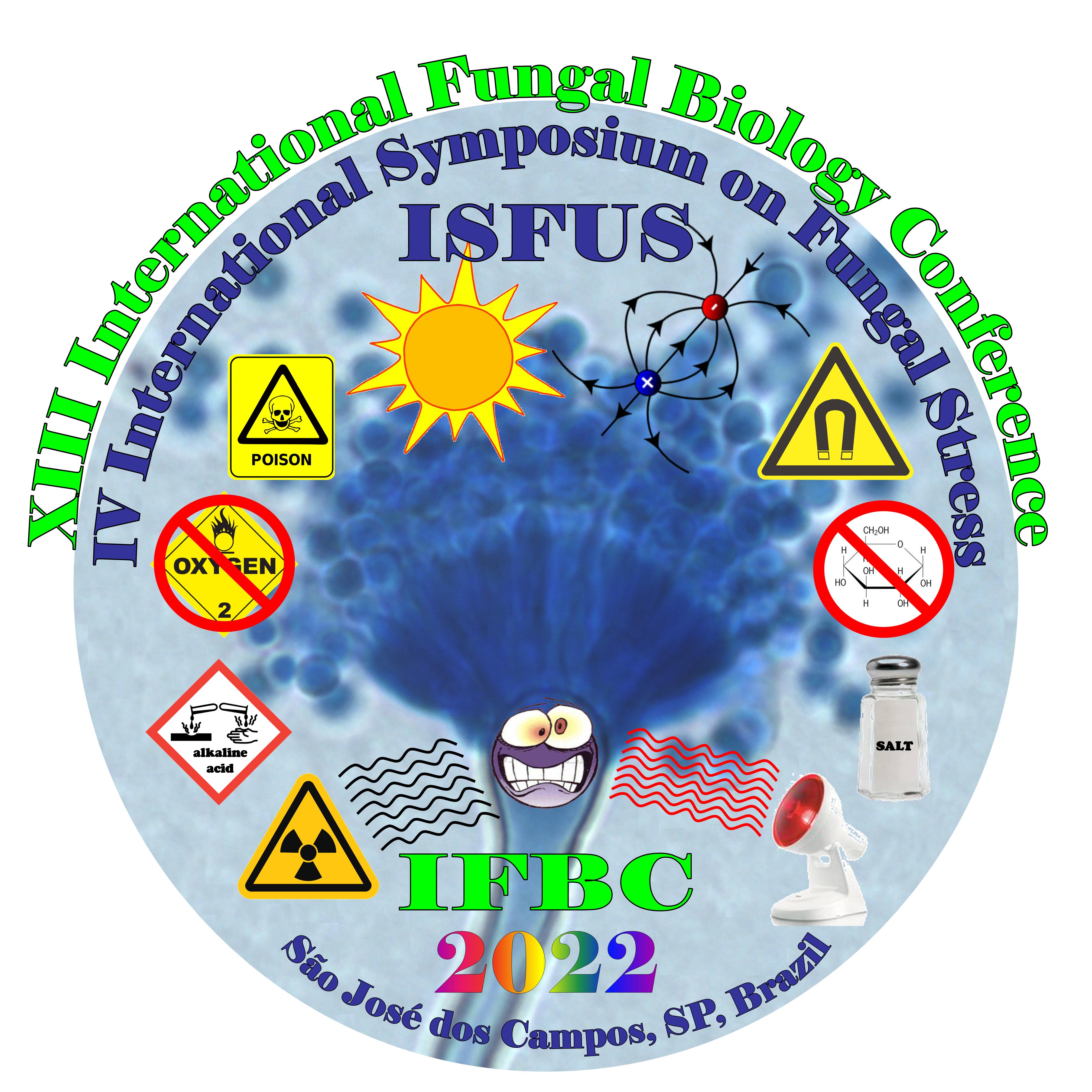 Logo: 13th International Fungal Biology Conference (IFBC) and 4th International Symposium on Fungal Stress (ISFUS)