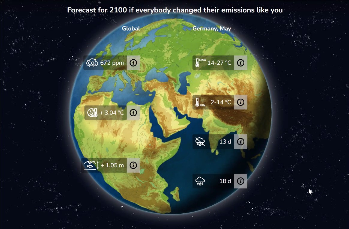 現在予定されている対策だけを講じた場合の2100年の気候予測