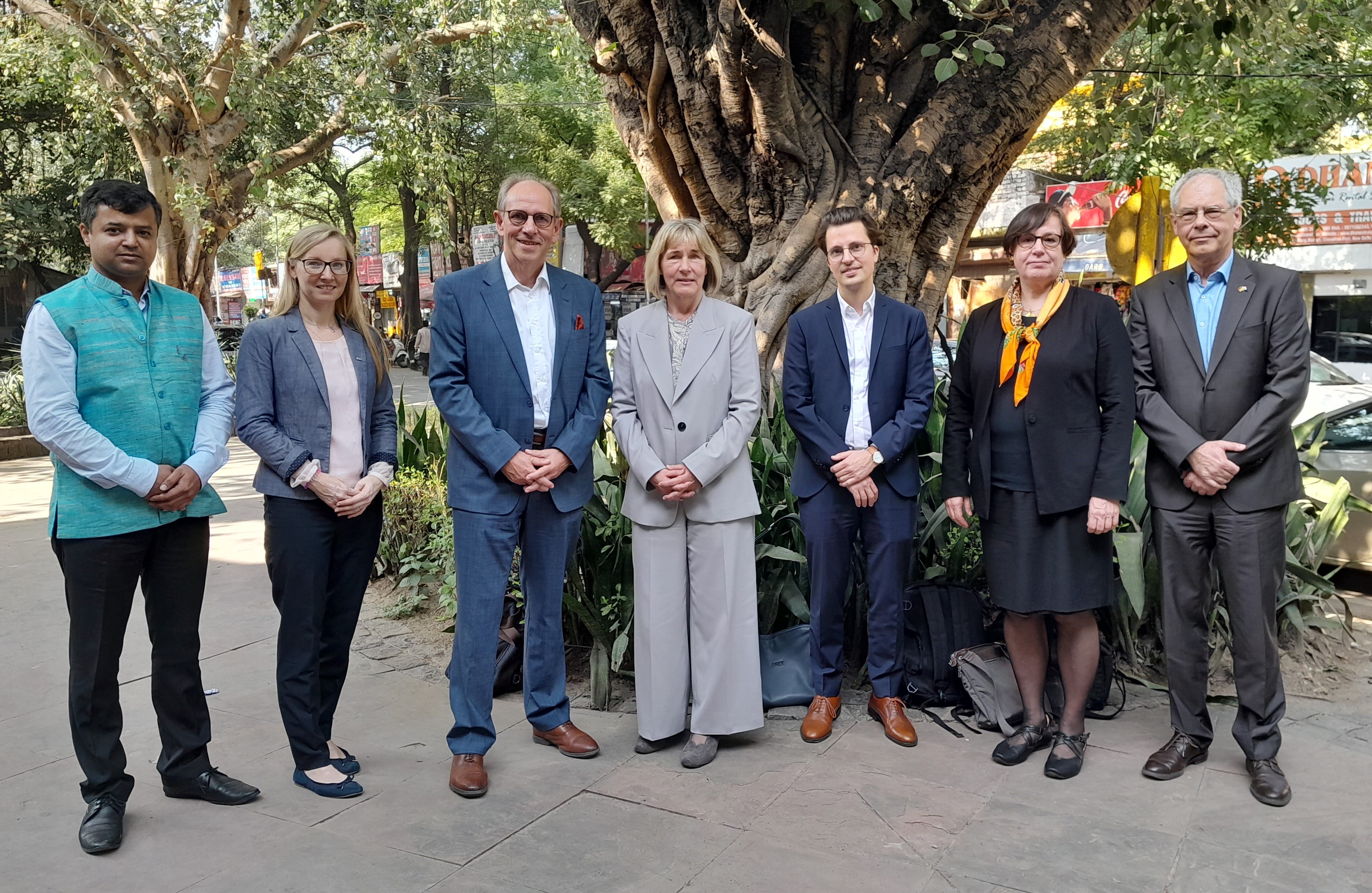 Interaction with Dr. Stephan Grabherr, Deputy Head of Mission and Mr. Kaspar Meyer , Counsellor & Head of Science and Technology Section, both Embassy of Federal Republic of Germany to India