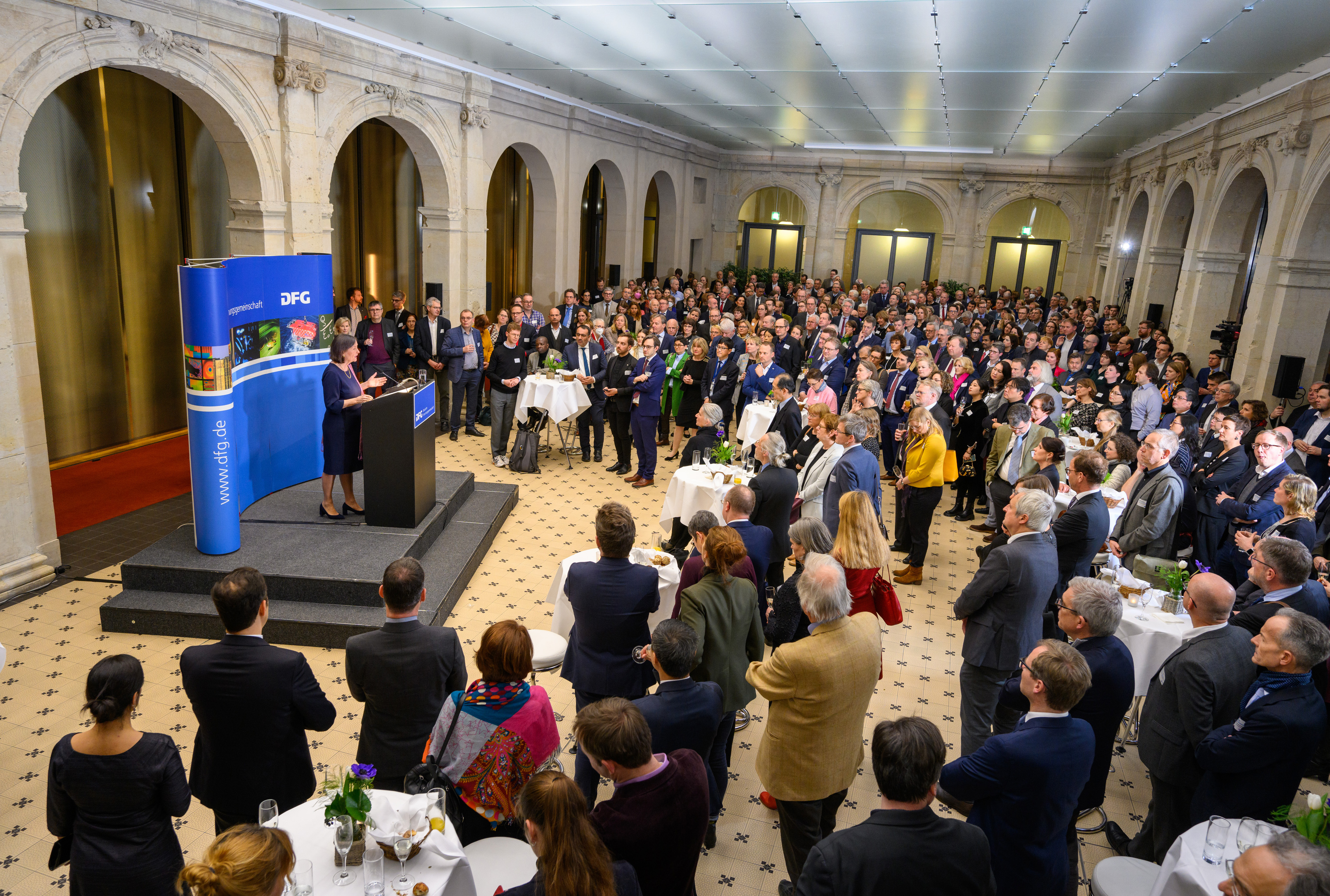 Blick in den Leibnizsaal während der Rede der Präsidentin