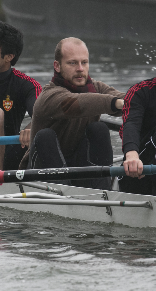 Im Ruderboot des Jesus College