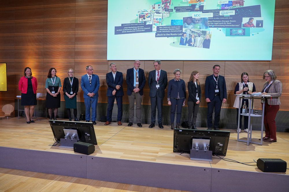 Selection of 2021 Community Prize winners at the “Research in Germany” forum in 2022