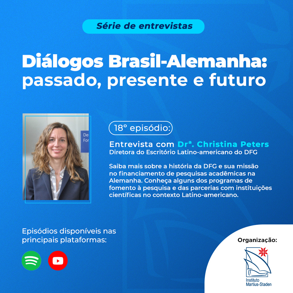 Christina Peters conta como surgiu a DFG e como se dá a atuação da instituição na Alemanha e em alguns países da América Latina