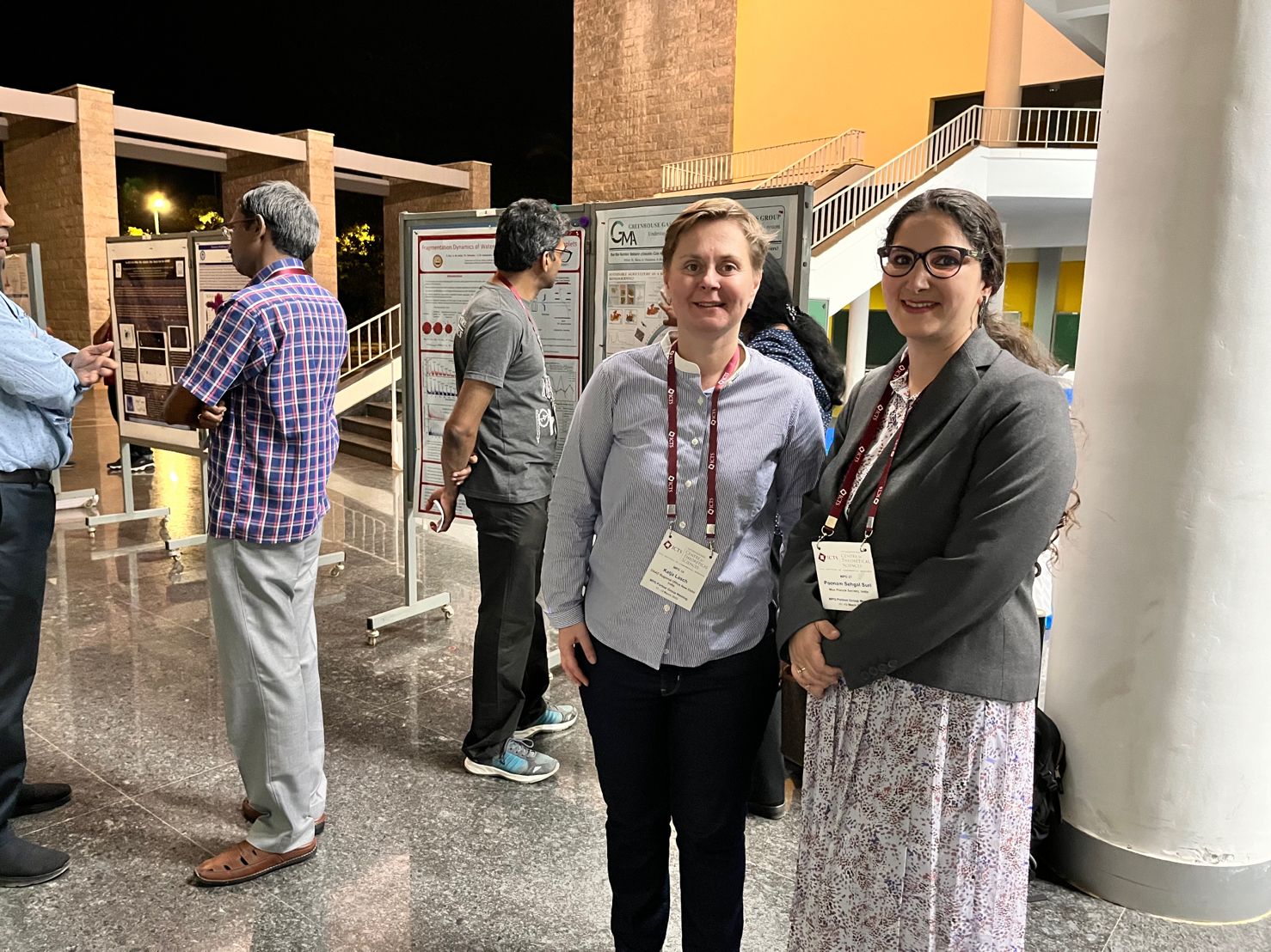 Poster Sessions at the Max Planck Partner Group Meeting, DAAD representative Dr. Katja Lasch and Max Planck representative Poonam Suri