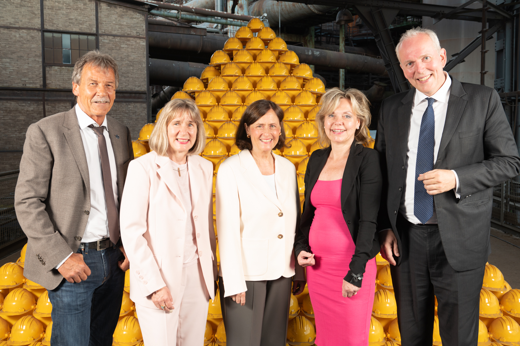 Gruppenbild in der Völklinger Hütte: Der DFG Vorstand und Gäste