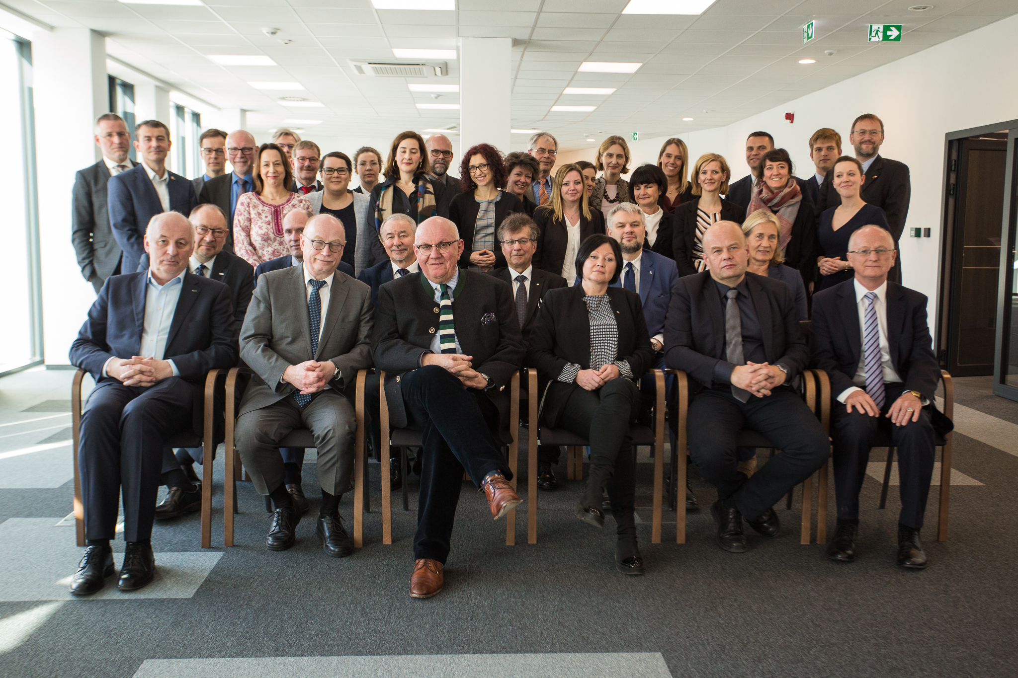Alle Teilnehmenden des Zweiten Polish-German Science Meeting in den neuen Räumen der NCN-Geschäftsstelle in Krakau