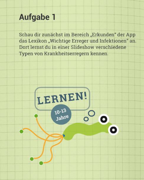 Mensch Mikrobe-App