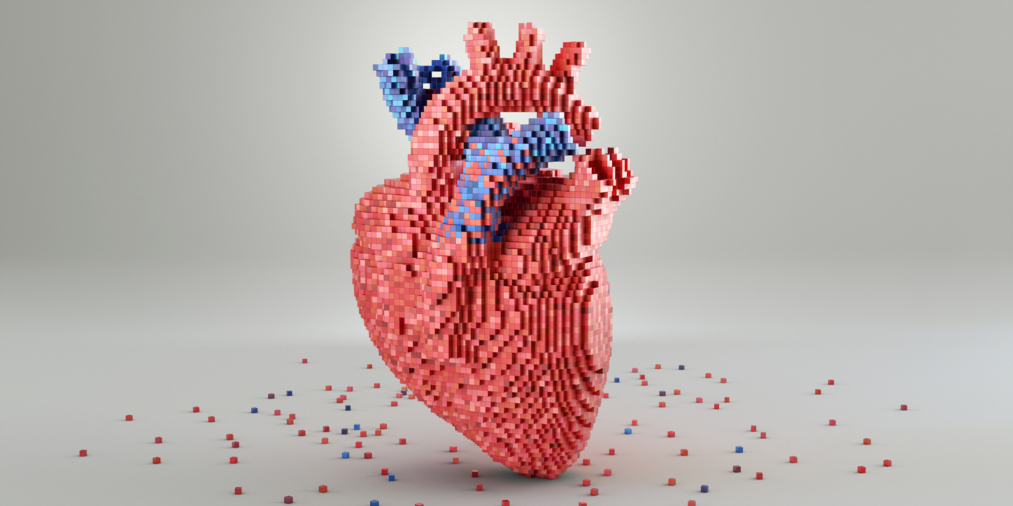 Schmuckbild: Herz gebaut aus Lego-Bausteinen