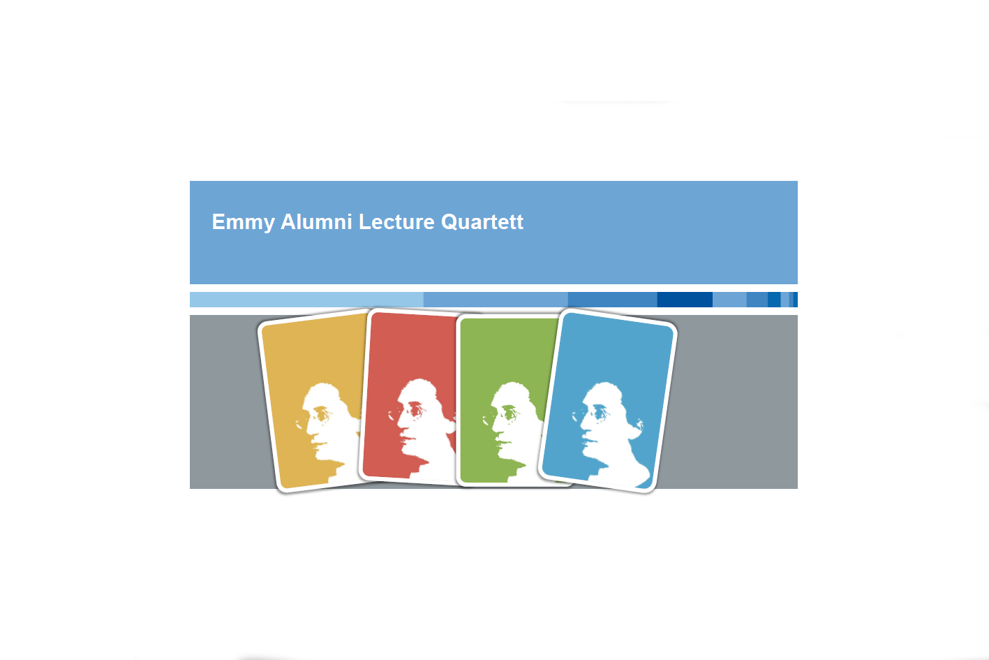 Präsentationsstartseite der Emmy Noether-Alumni-Lecture