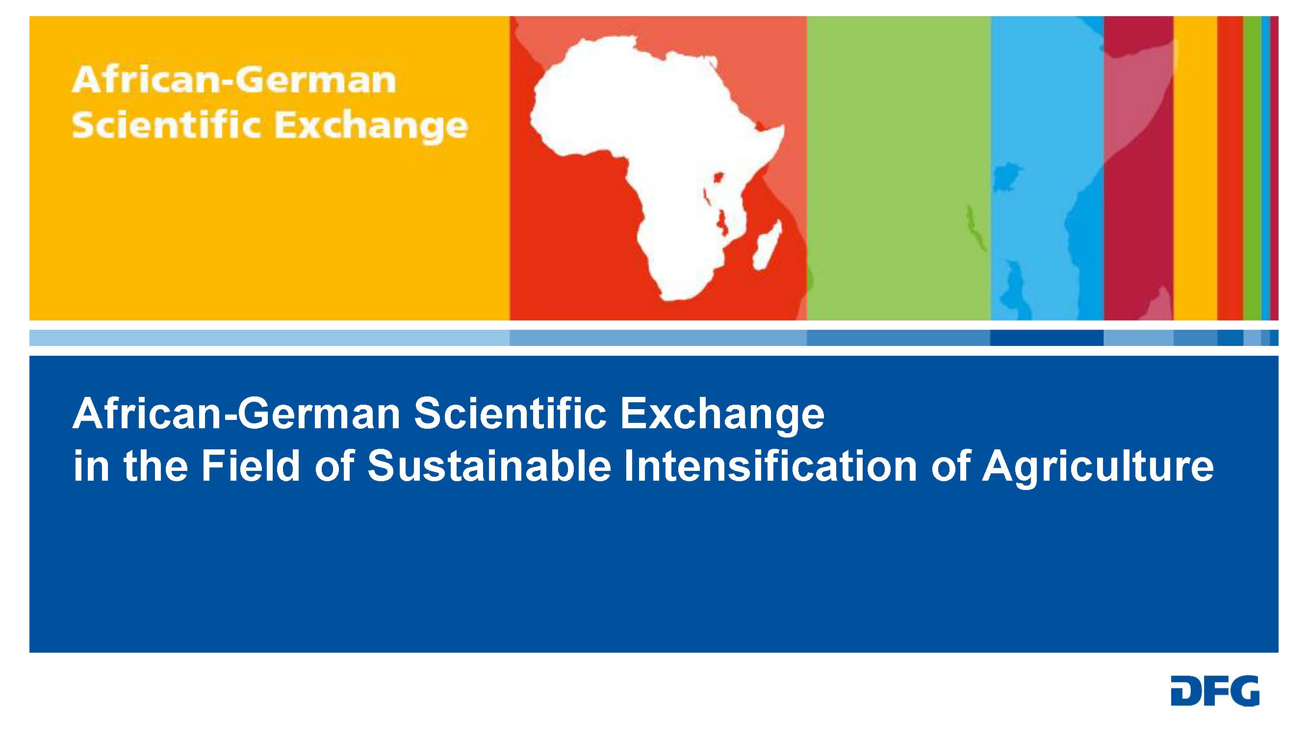 Logo African-German Scientific Exchange in the Field of Sustainable Intensification of Agriculture