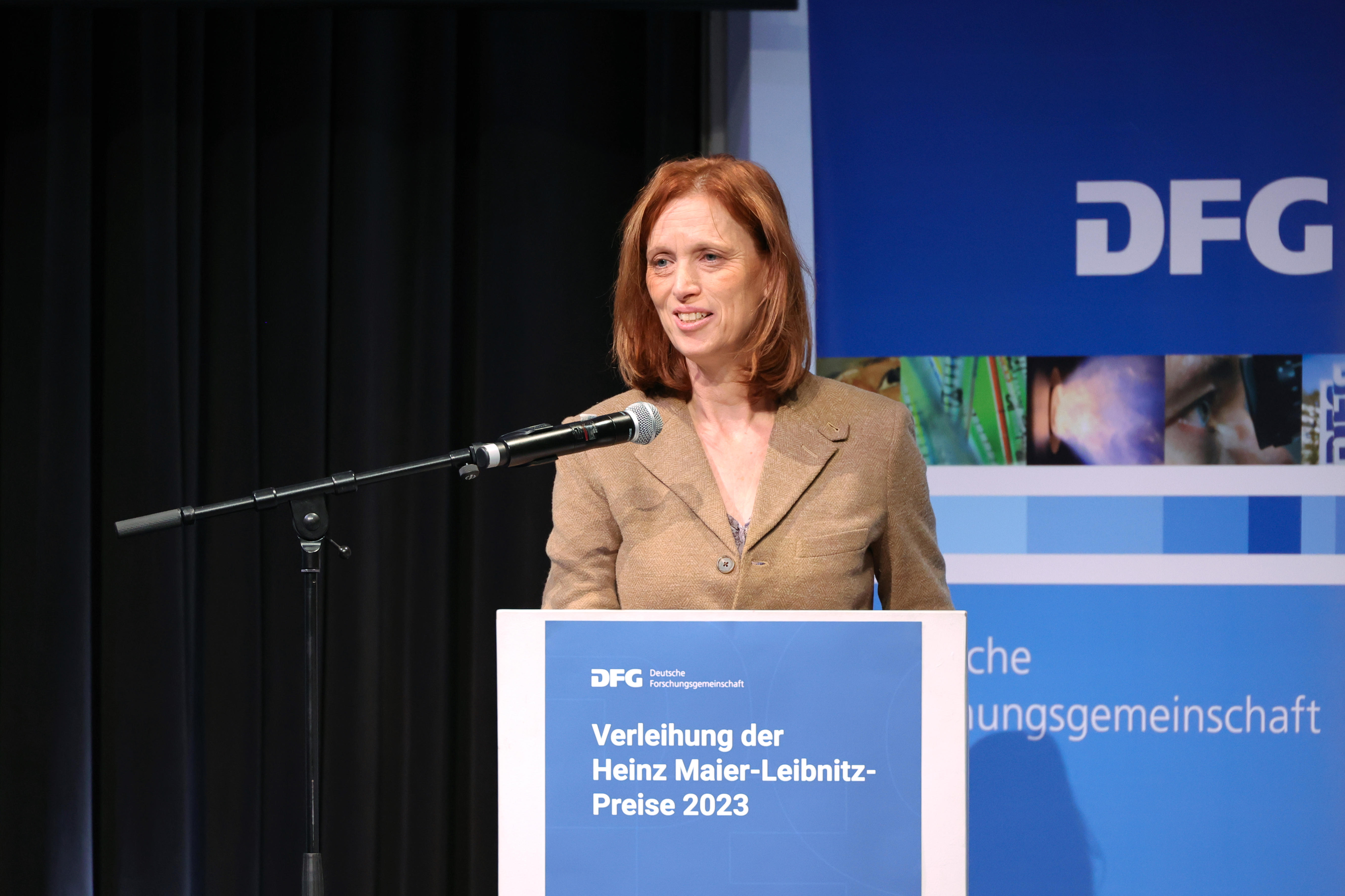 Karin Prien, Wissenschafts- und Bildungsministerin in Schleswig-Holstein, sprach zum Publikum