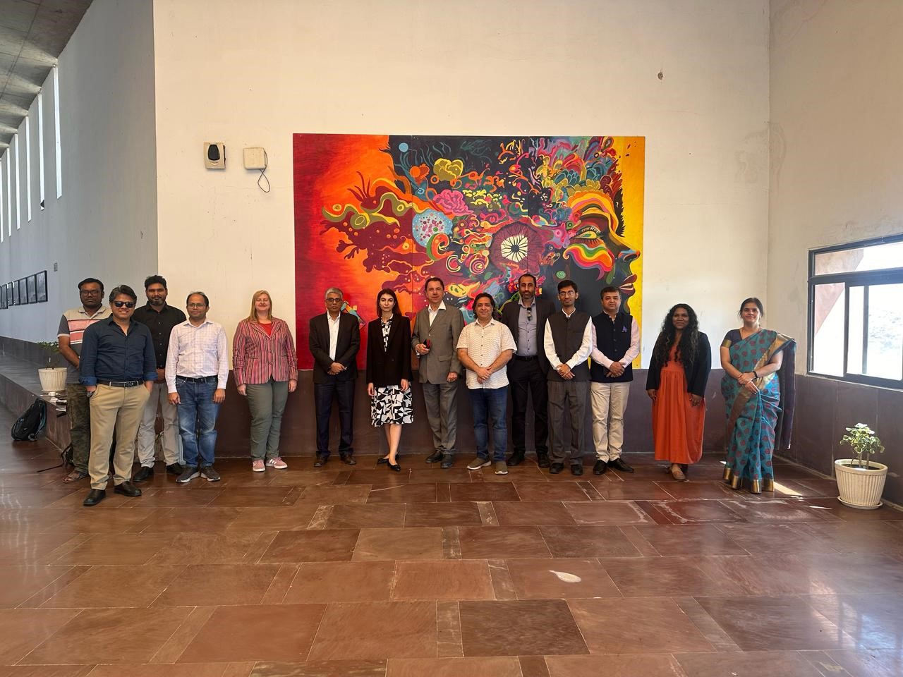 Group picture of the EU Delegation Members at IIM Udaipur 