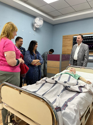 Picture of a guided tour through the medical centre AIIMS Jodhpur 