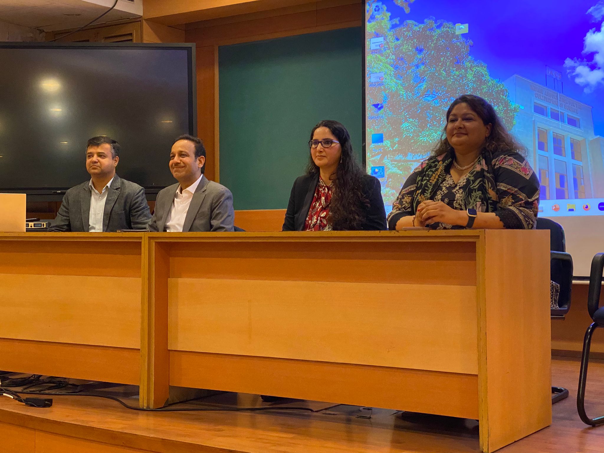 Interacting with faculty and students at IACS, Kolkata
