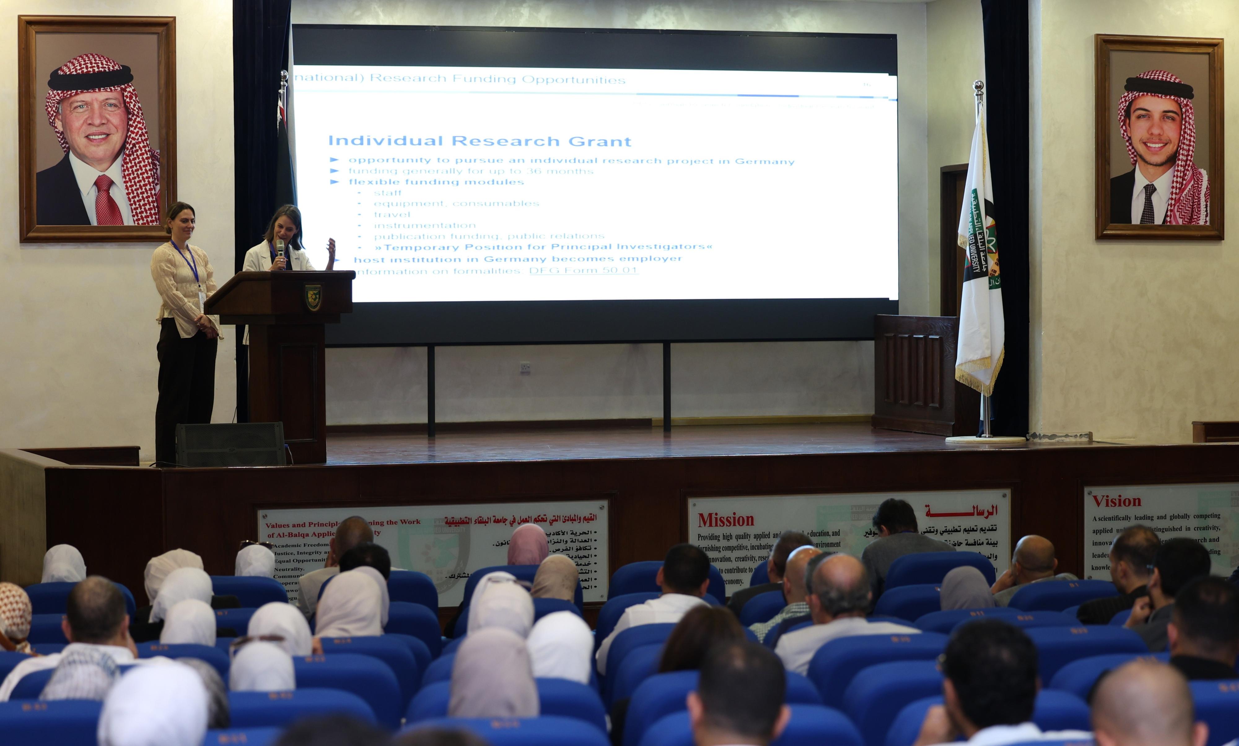 Presentation in front of the participants