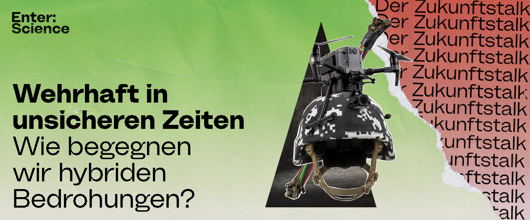 Illustration passend zum Veranstaltungsthema Wehrhaft in unsicheren Zeiten: Wie begegnen wir hybriden Bedrohungen?
