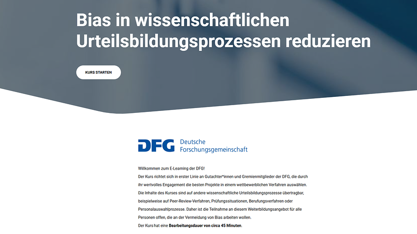 Coverbild: E-Learning-Portal: Bias in wissenschaftlichen Urteilsbildungsprozessen reduzieren